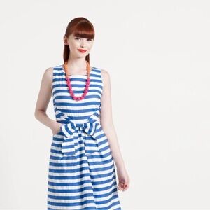 Kate Spade | Jillian Dress Blue Stripe Bow Detail | XS